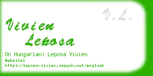 vivien leposa business card